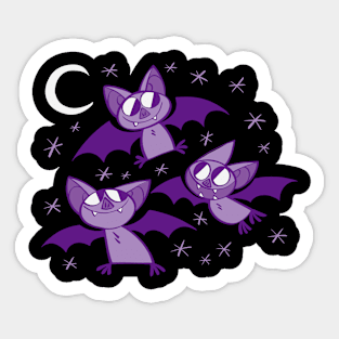 Bat Night Sticker